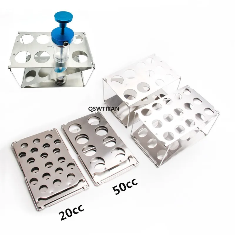 Vassoio per siringa per liposuzione vassoio per siringa 10CC 20cc 50cc rack per siringa autoclavabili pieghevoli espositori