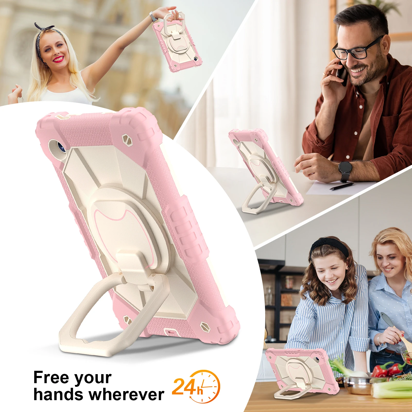 360 Rotating Armor Case For Samsung Galaxy Tab A11 2025 A9 2023 8.7\