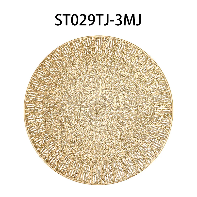 

Round Placemat Made of PVC Waterproof Heat Insulation Antiskid Tablecloths Reusable Coffee Machine Pads Kitchen Home Tableware