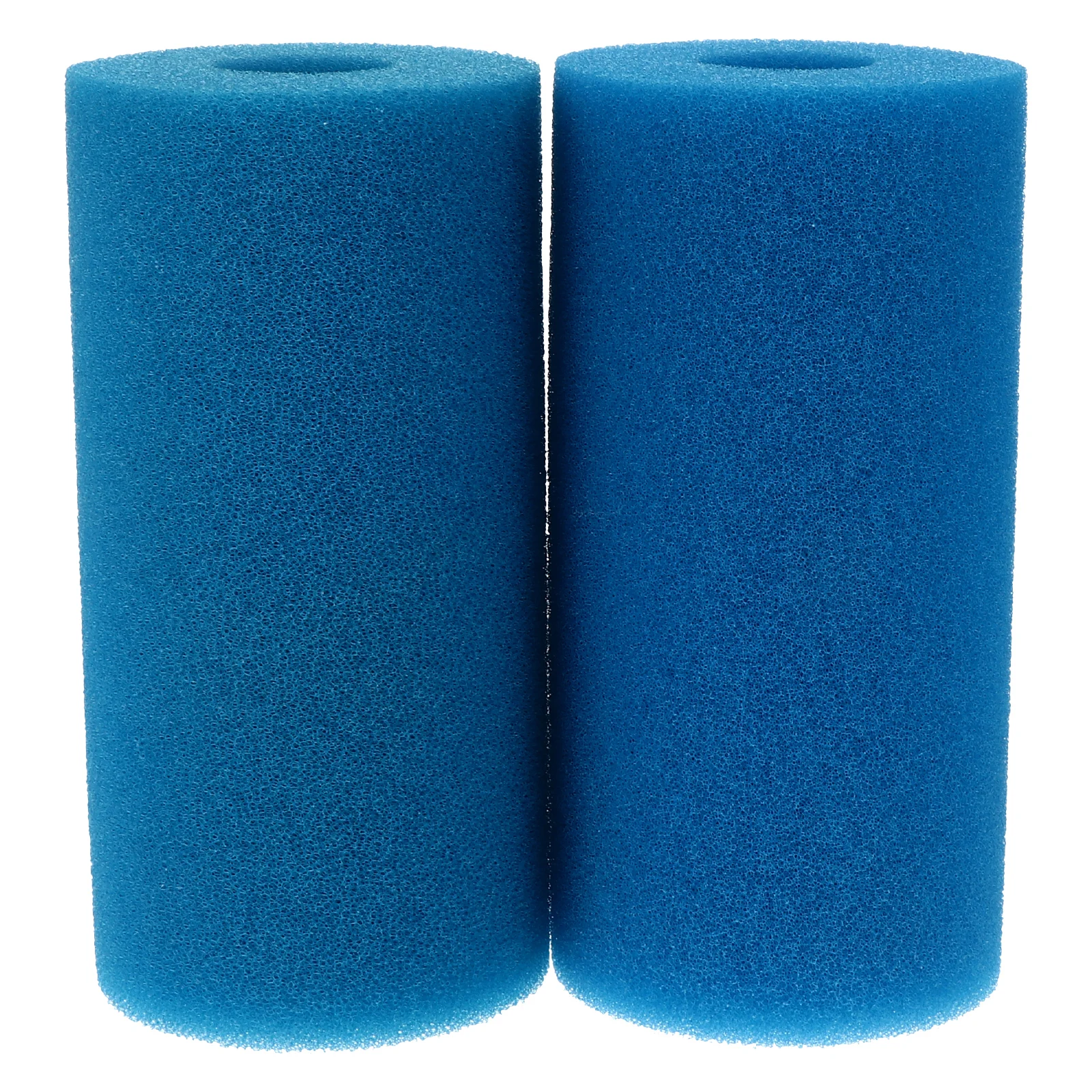 

2 Pcs Cylinder Filter Sponge Reusable Washable Swimming Pool Replacement Fish Tank Pump Less Frequent