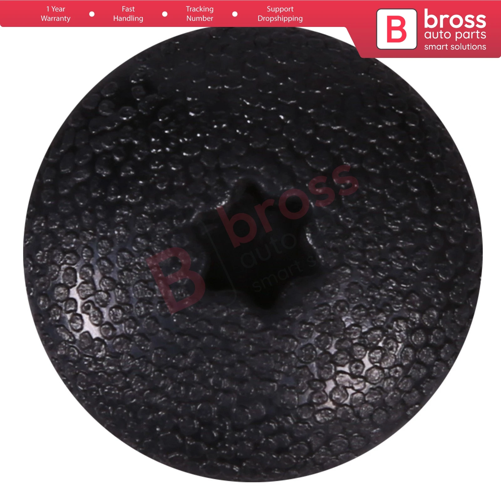 Bross Auto Parts BCF475 10 Pieces Screw Nut, Bumper Push Back for Opel: 1404960