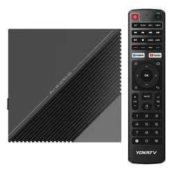 YOKATV IPX1 Amlogic S905Y4 2GB 16GB Android TV Box 2.4/5G Dual WIFI BT5.1 Android 11 ATV Smart Set Top Box OTA Update