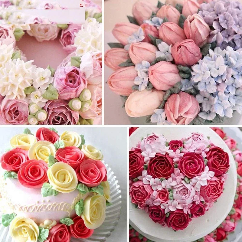 5 قطعة كعكة زهرة مسمار وزهرة رافع كعكة أداة زخرفة كعكة زهرة مسمار الرافعات عدة الجليد الزهور الديكور الخبز أداة #5