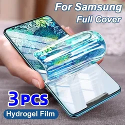 3Pcs Screen Protective Film Hydrogel Film for SamSung A15 5G A25 A35 A55 S24 S24Ultra S24Plus S24 FE S25 25Ultra S25Plus S25FE