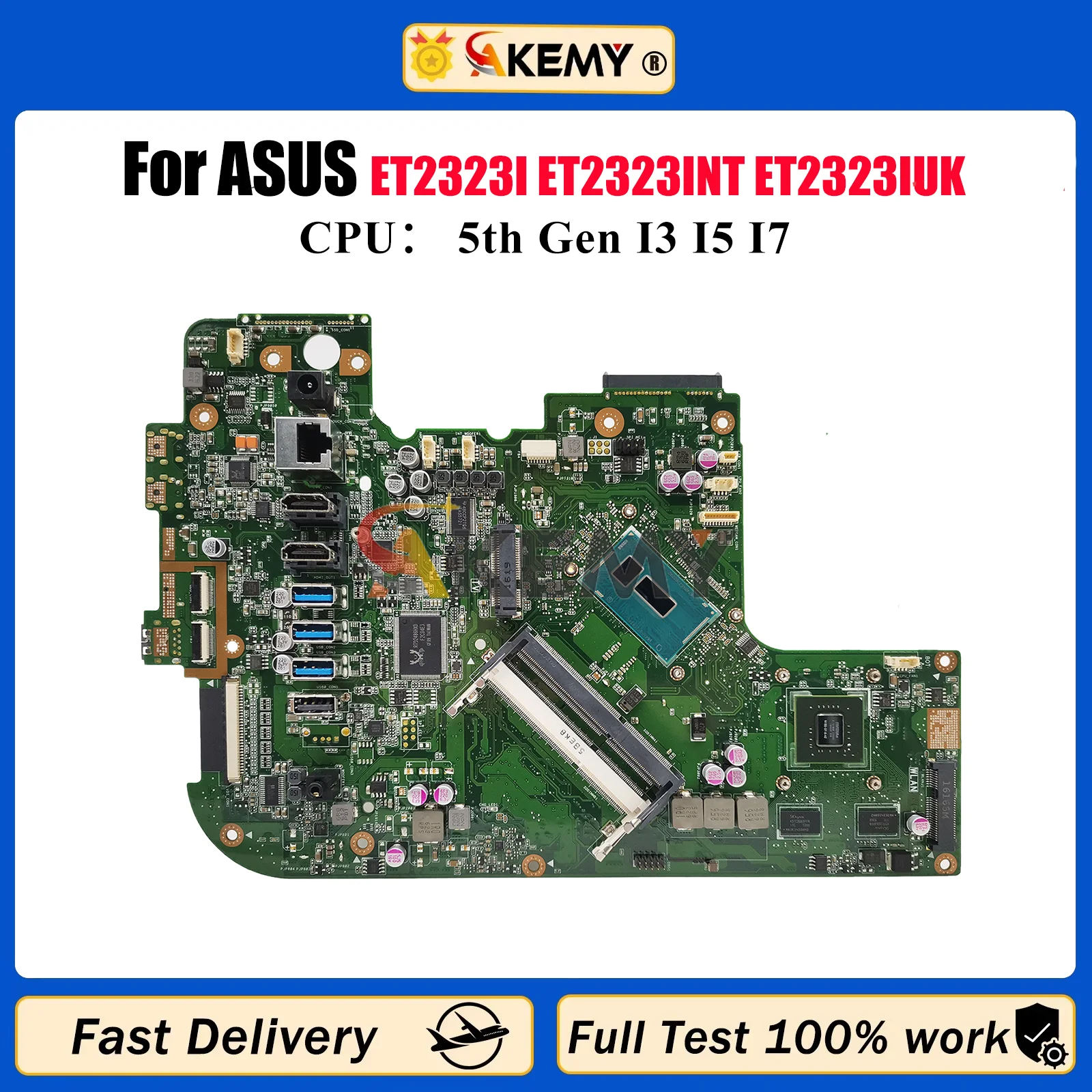 

ET2323I Laptop Motherboard For ASUS AIO ET2323 ET2323INT ET2323IUK ET2323IUT Mainboard With I3 I5 I7 CPU 100% tests OK fast ship