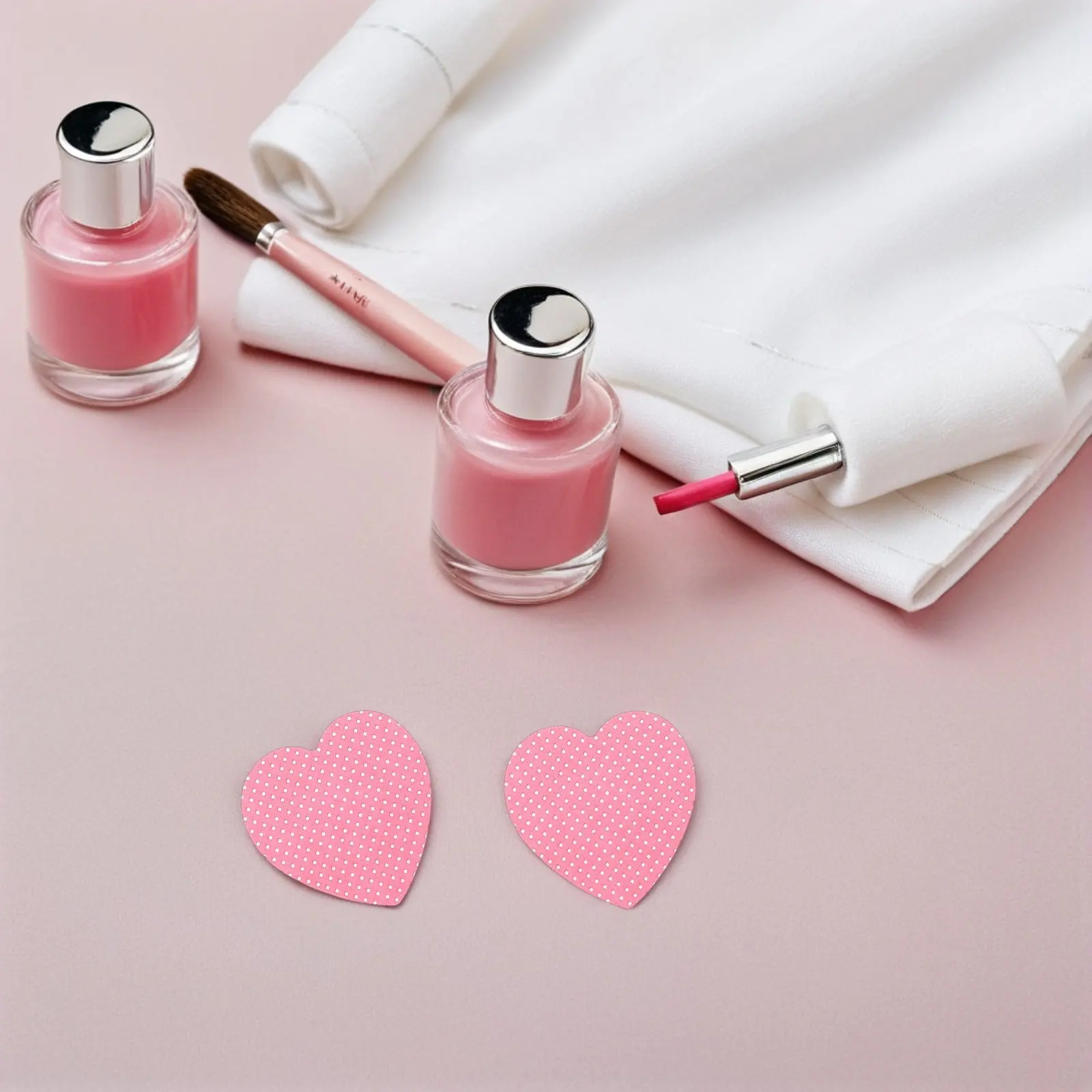 4 Boxes Heart Shaped Nail Wipes Lint Free Soft Cotton Nail Glue Remover Pads for Gel Acrylic Nails Dot Painting Eyelash Adhesive view 4