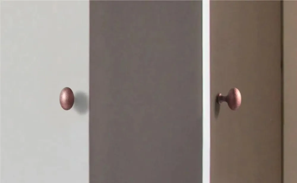 Goo-Ki Low Profile Antique Brass Cabinet Pulls Double Hole Centers(11.4''/12.6'') Zinc Alloy Handle for Drawer Cupboard Wardrobe