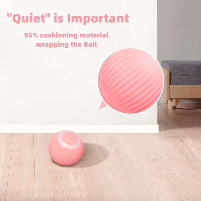Smart Cat Toys Rolling Ball Rechargeable Electic	Interactive Toys for Cats Training Self-moving Funny Accessories for Kitten Pet