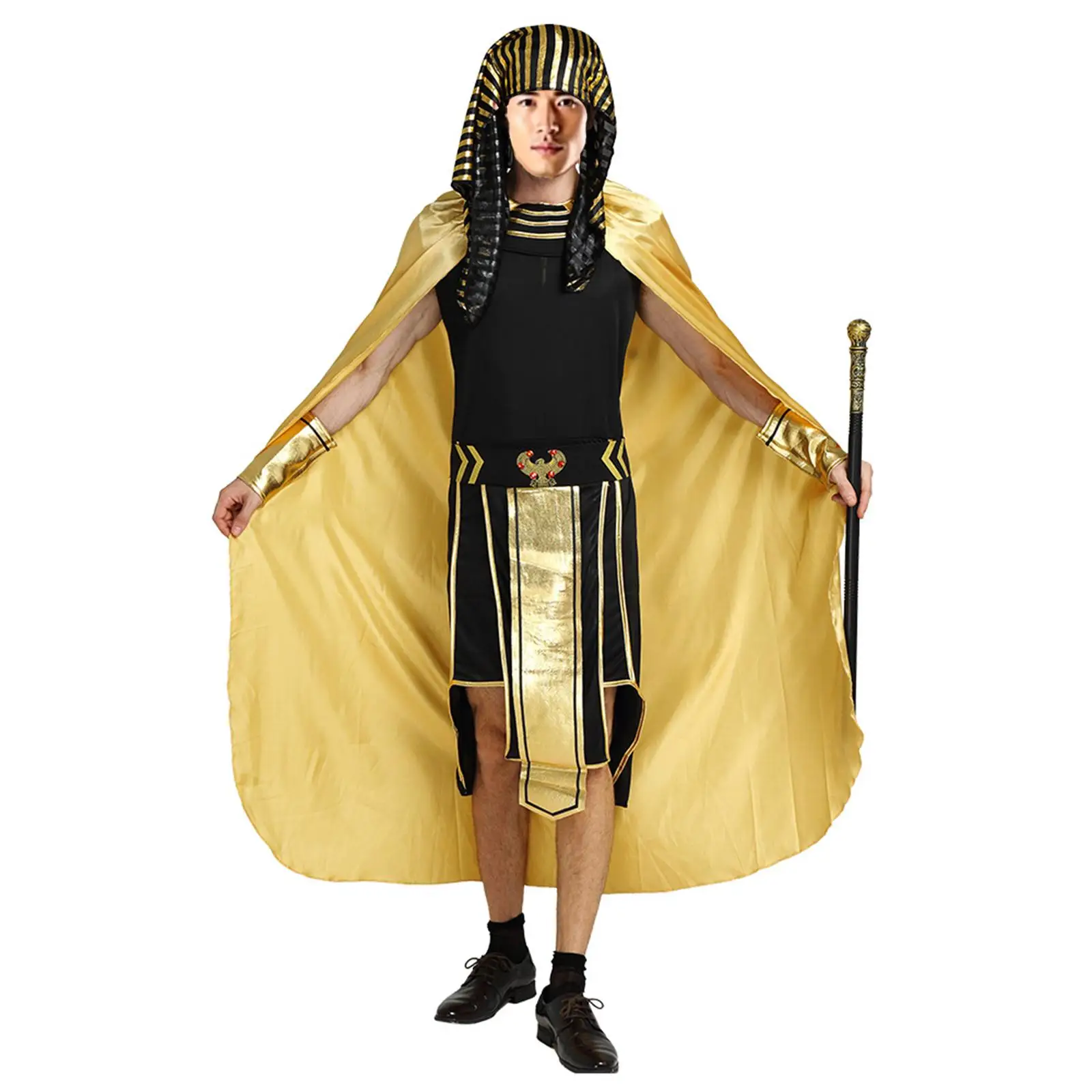 Akcesoria do kostiumów dla dorosłych w stylu egipskim Karnawałowy strój Króla Tutego Rave Cosplay