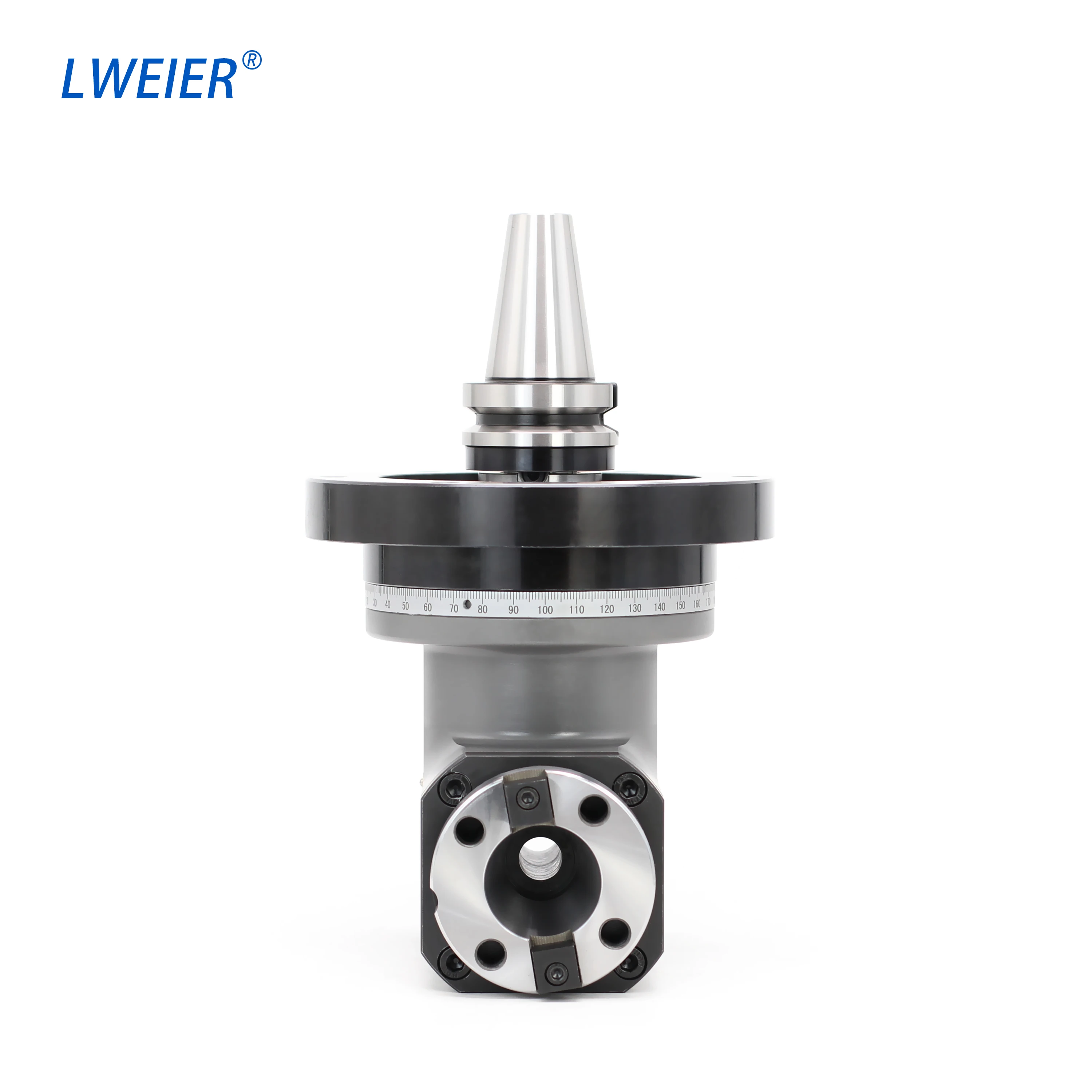 Heavy-Duty BT40-BT40 & BT50-BT50 Milling Machine Bidirectional Output Side Angle Head For Cutting And Side Milling