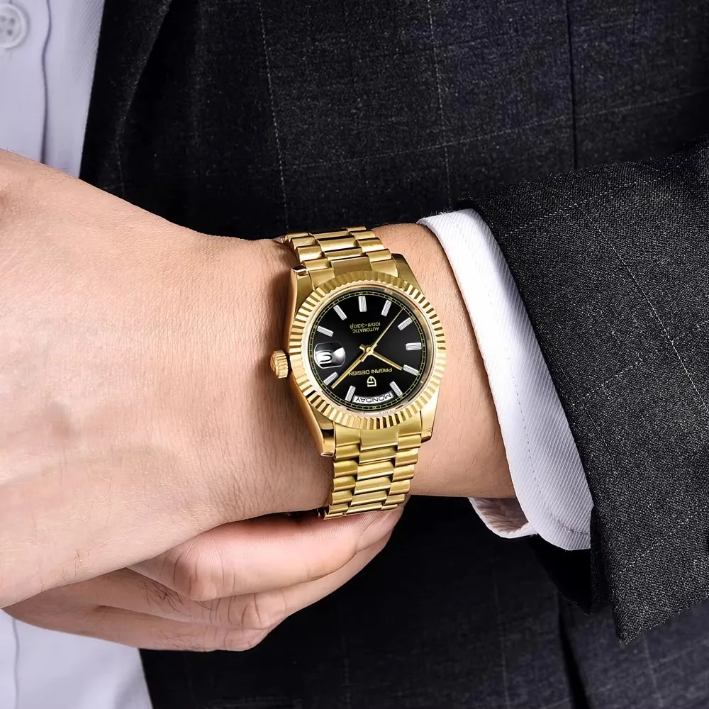 2026 New PAGANI DESIGN DD36 Men's Watches Gold Luxury Automatic Watch Men Mechanical Wristwatches Waterproof Date AR Sapphire Gift