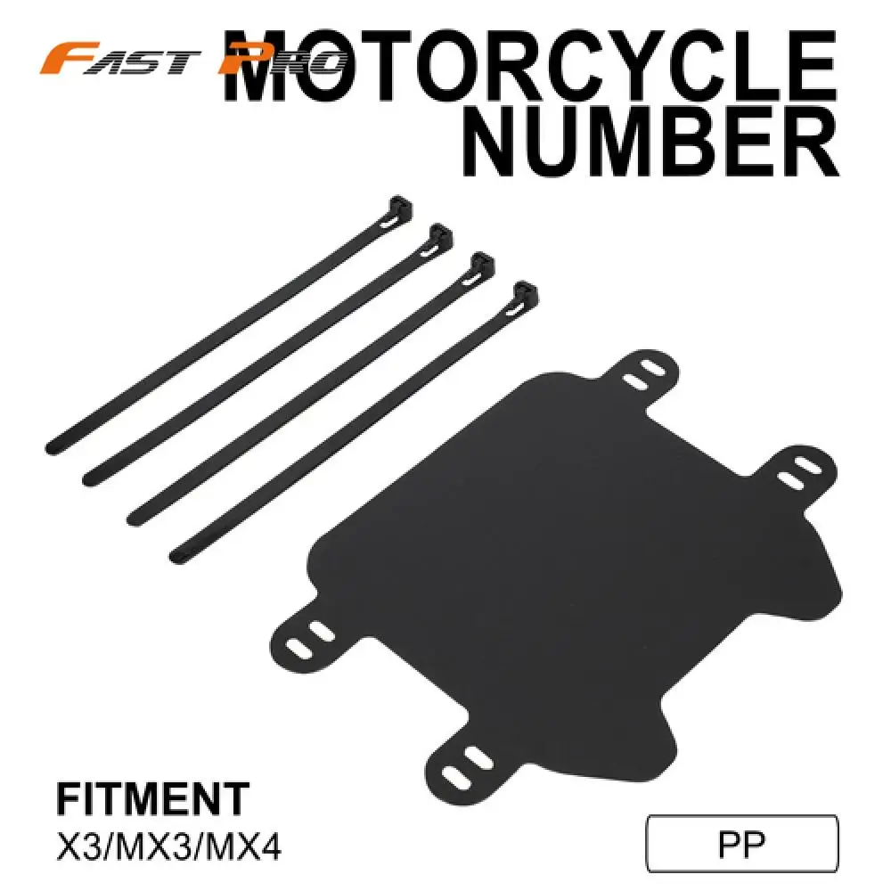 

Motorcycle Parts Number Plate PP Plastic Plate For Talaria Sting X3 Talaria Sting MX3 MX4 Electric Vehicle Dirt Pit Bike