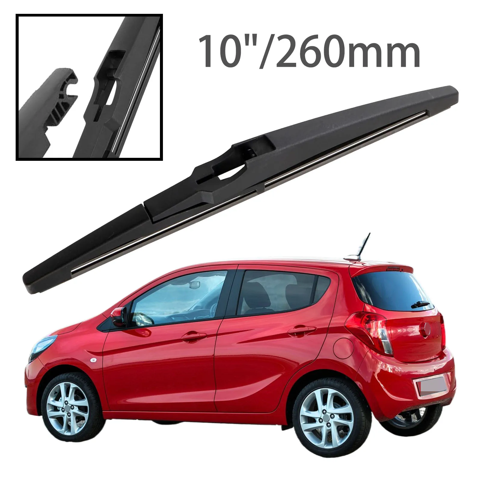 10 "الزجاج الأمامي الخلفي غسالة الزجاج الأمامي شفرة ممسحة لأوبل كارل فوكسهول فيفا 2015-2023 اكسسوارات السيارات اكسسوارات