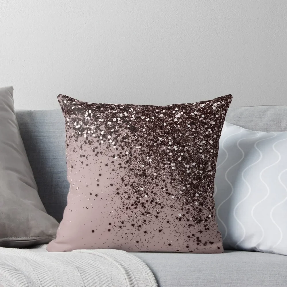 

Mauve Lady Glam #4 (Photo of Glitter Only - Not Reflective) Throw Pillow Cushions Home Decor pillow pillowcase pillow