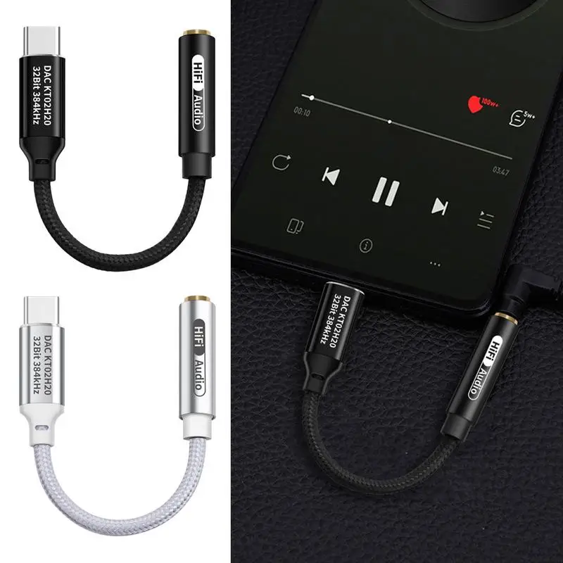 3.5mm Audio Adapter Type-C Jack Audio Cable Earphone Cable Converter Audio Stereo cable Mobile Phone Adapters & Converters