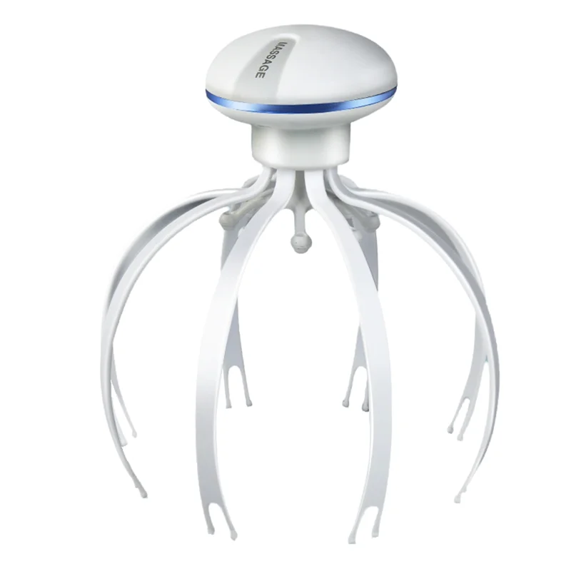 ABGP-массажер для головы, скребок для кожи головы, электрический расслабляющий стресс, двойного назначения, беспроводной инструмент для тела с когтями осьминога