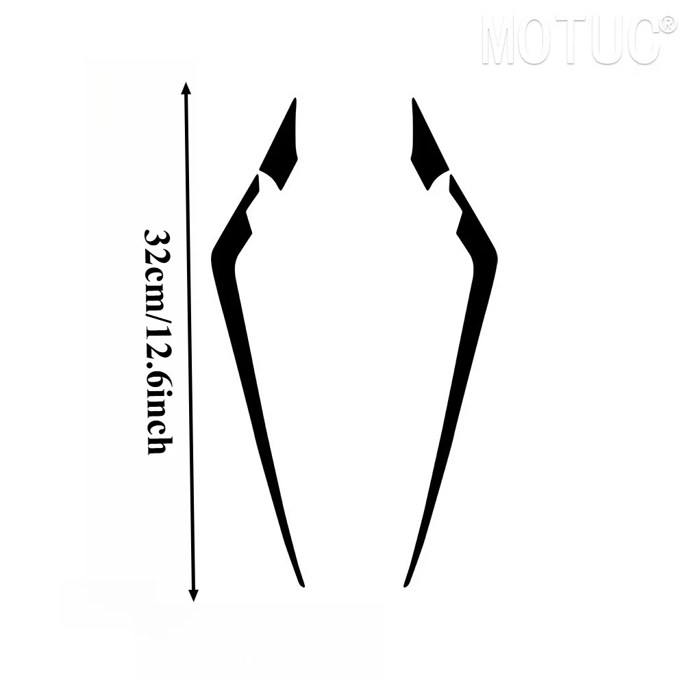 1Pair Motorcycle Front End Stickers Waterproof Sunscreen DIY Motorbike Fairing Fuel Tank Modification Vinyl Decals Accessories