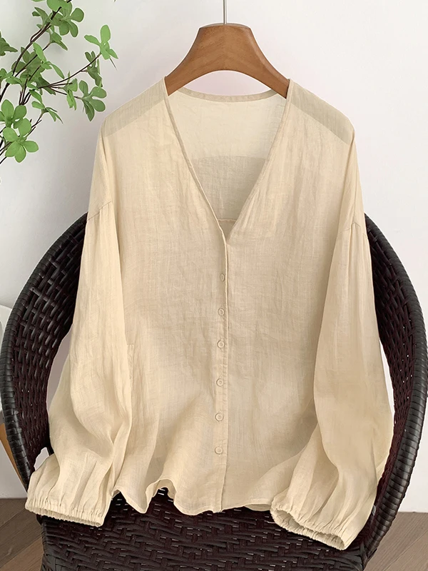 سترة صوفية فنية ذات لون نقي كاجوال خفيفة الوزن ومسامية وطويلة من Sve V-Ne فضفاضة ومفتوحة للنساء بمقاسات كبيرة #2