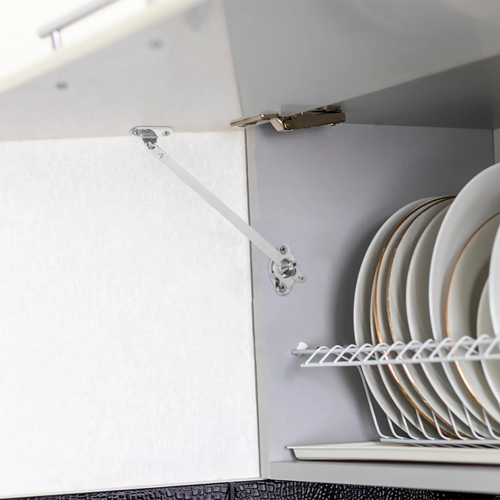 

2Pcs Cabinet Door Support Hinges Heavy Duty Drop Front Desk Support Smooth Slide Rail for Kitchen Bathroom Drop Down Hinge