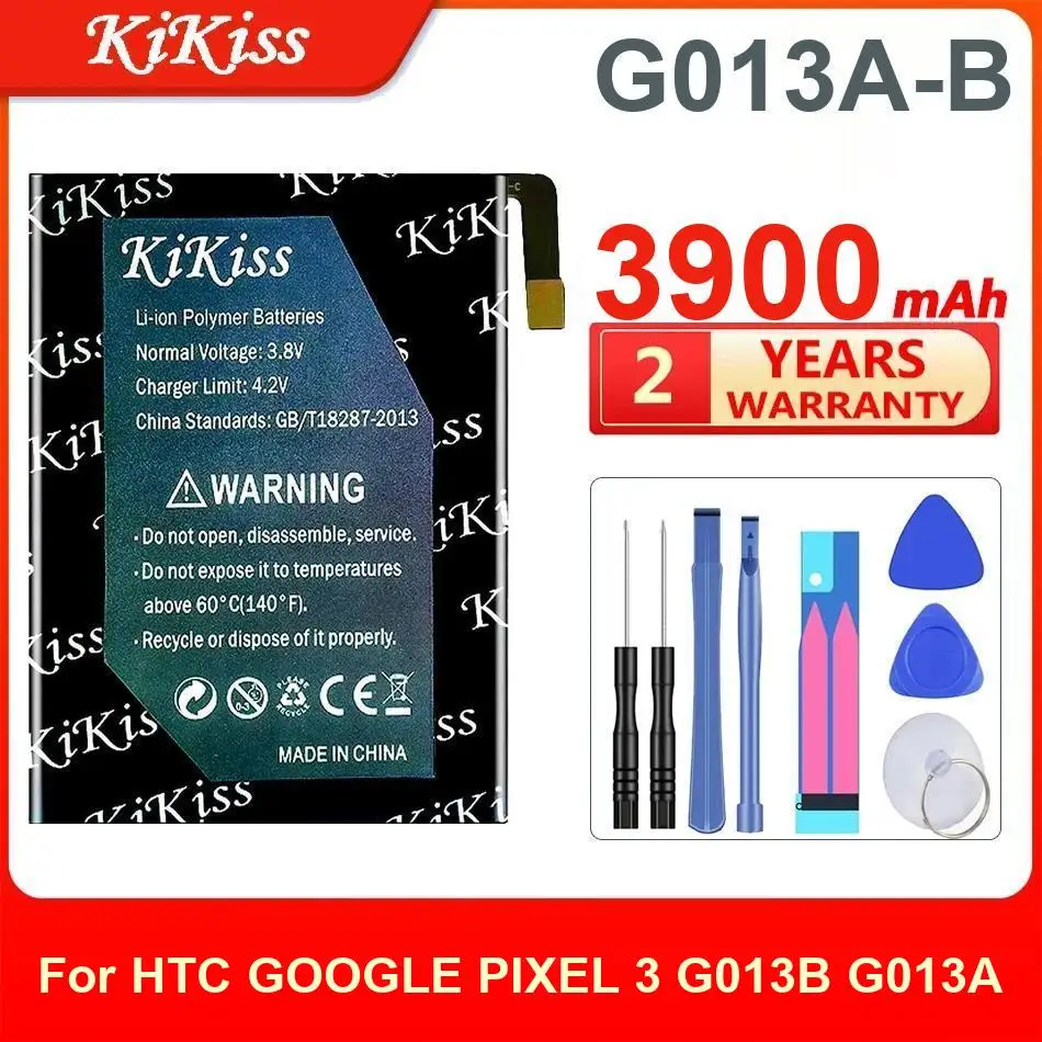 

3900Mah Kikiss Battery G013A-B For HTC GOOGLE PIXEL 3 G013B G013A