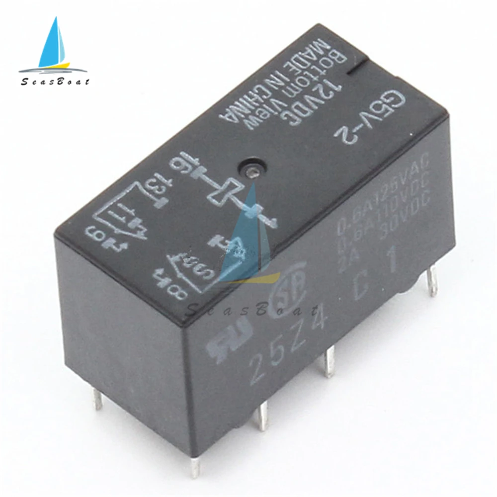 5Pcs/lot Relay G5V-1-5V G5V-2-12V DC 5V 12V 6Pin 8Pin Mini Signal Relay For PCB Board