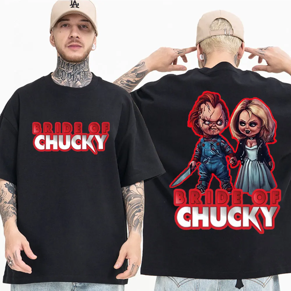 Horror Film Chucky Doll Graphic T Shirts Men Women Gothic Harajuku Oversized T Shirt Summer Street Fashion Short Sleeve T-shirt