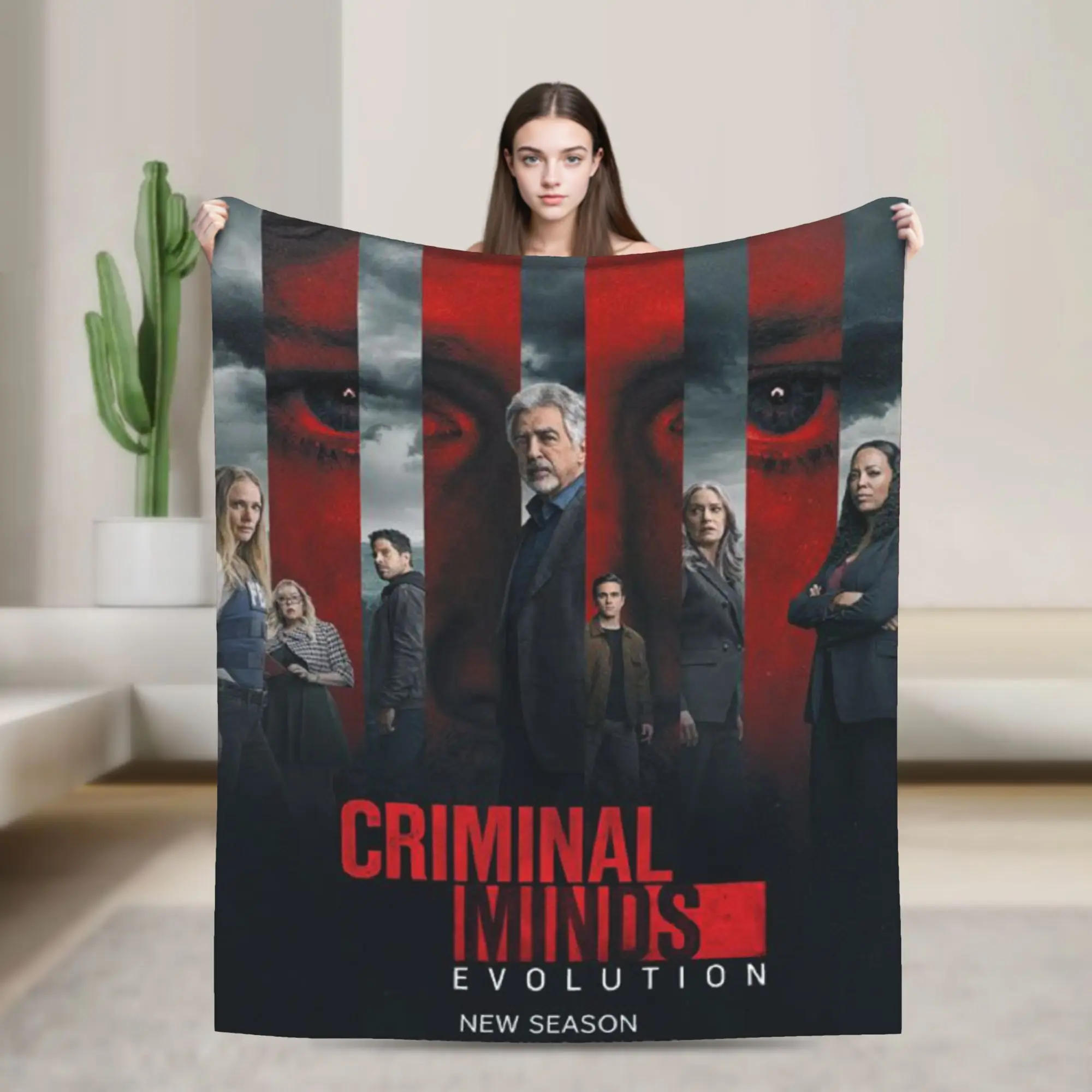 Criminal Minds Spencer Reid Blanket Multiple Sizes Warm Cozy Fluffy  Throw Blankets for Couch Sofa and Bed