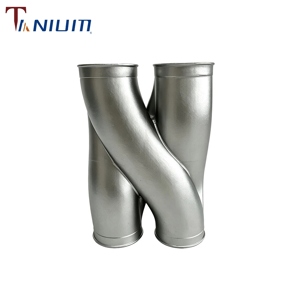 High Flow Custom Stainless Steel 304 Casting X Z Pipe 63.5mm Exhaust System Muffler Midpipe for Universal Car Vehicle Racing