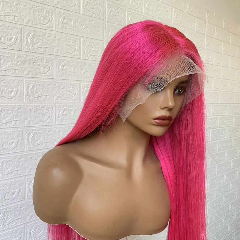 Pink 13x4 Lace Front Wig 26 inch 180 Density