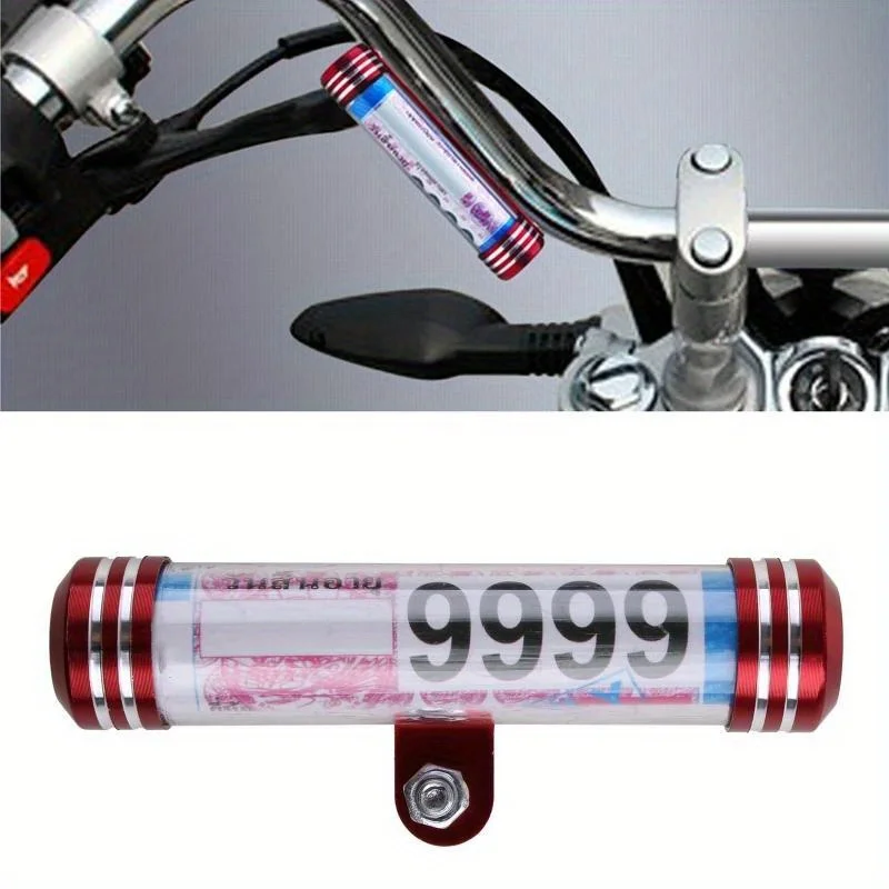 Waterproof for Motorcycle Motorbike Tube Tax Disc Registration Label Stand Tube Tax Disc Registration Label Holder Frame H9EE