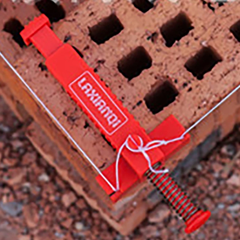 2Pcs Brick Liner Runner Leveling Tool, Brick Liner Clamps Runner Brick Line Clips Wire Drawer Bricklaying Tool D2RD