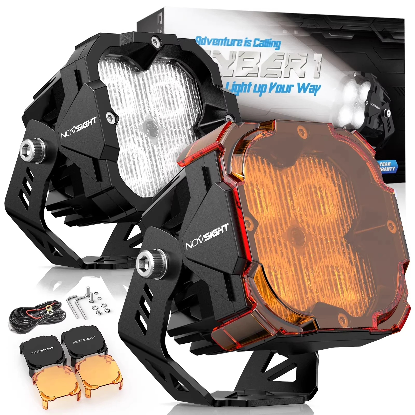 3-inch Cyber Series Off-road Spotlights/ Floodlight Strong Light Long-range Driving Work Lights for Jeep Wrangler for Tank 300