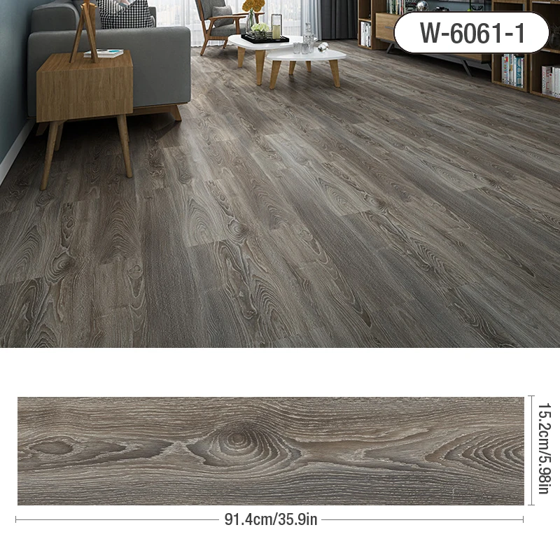 

Self-adhesive Wood Grain Floor Wall Stickers Modern Style PVC for Living Room Toilet Kitchen Home Floor Decor Waterproof Sticker