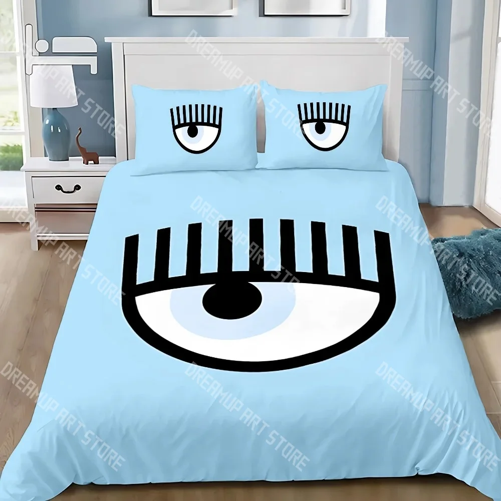 Fashion Eyes LOGO F-Ferragnis Bedding Set Single Twin Full Queen King Size Bed Set Kids Bedroom Duvetcover Sets Bed Sheet Set