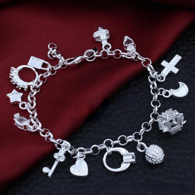 

Специальное предложение, подвески из стерлингового серебра 925, циркониевое сердце, брелок для ключей, браслет для женской вечеринки, универсальные ювелирные изделия, свадебные аксессуары