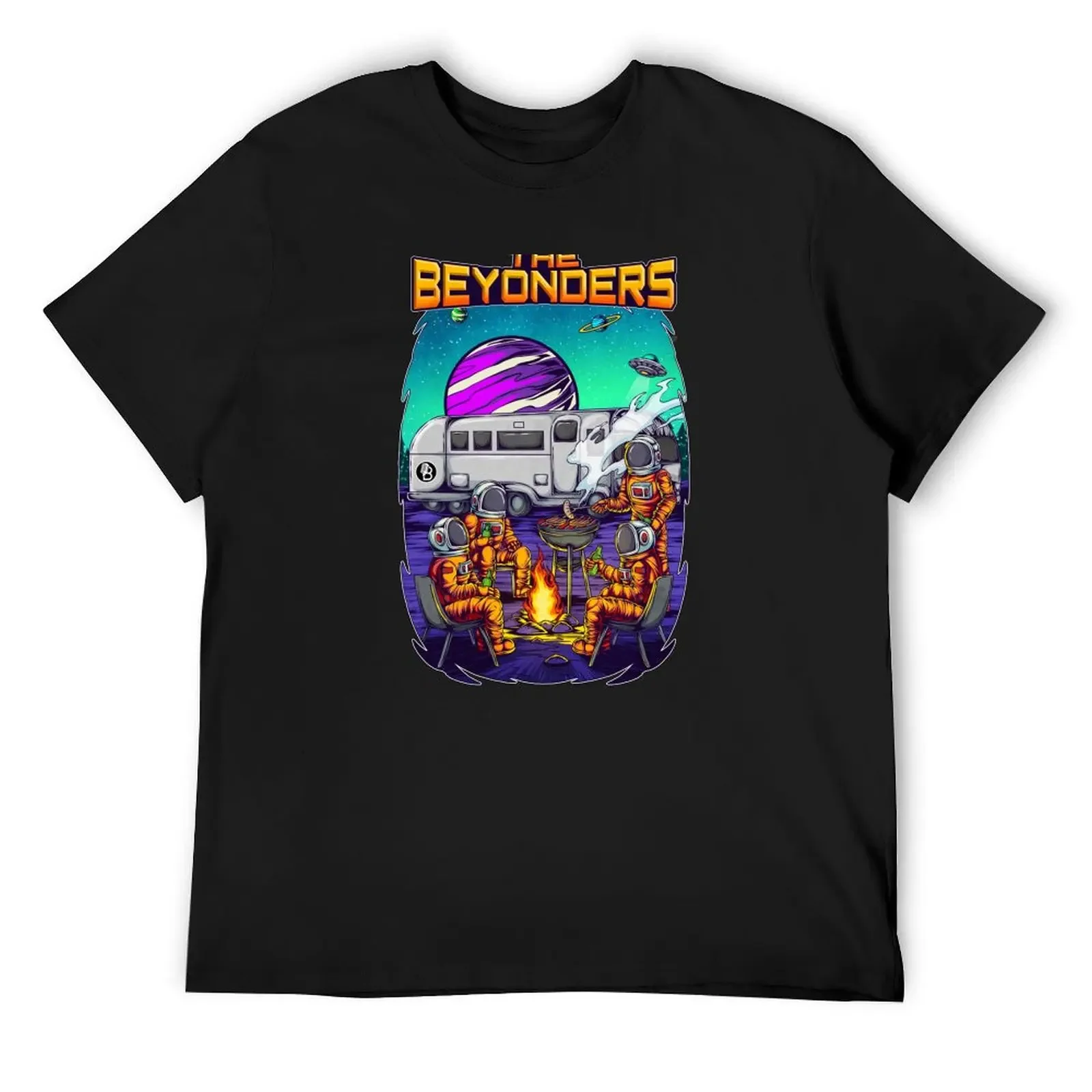 

Beyonders BBQ Astronauts T-Shirt cute tops graphics blanks vintage clothes shirts men graphic