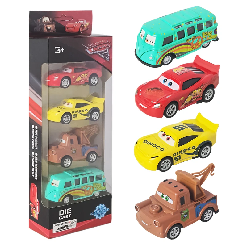 4/6個セット ディズニー ピクサー カーズ2 3 おもちゃ プルバック ライトニング・マックィーン ミニ ダイキャストメタル ジャクソン・ストーム ラミレス フィルモア 子供向けギフト