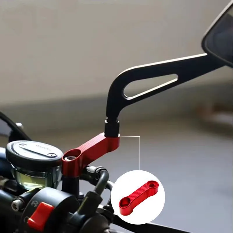 

For Honda CB400 VTEC CB1300 CB1100 CB500F CB600F Moto Parts 10MM 8MM Motorcycle Rearview Mirrors Extension Riser Extend Adapter