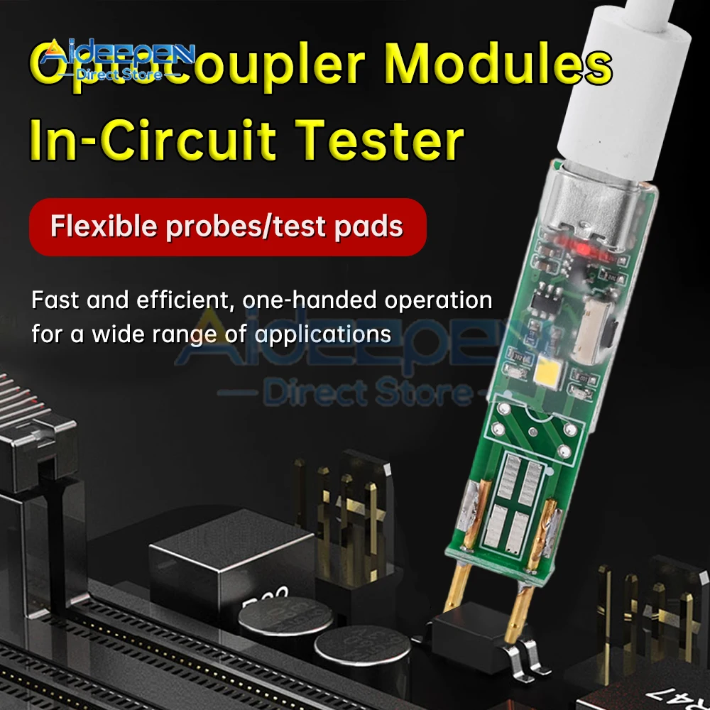 4 Pin Optocoupler Tester Online Testing Tool Optocoupler Test Board Electronic Repair Specific Type-c/Micro-b Interface