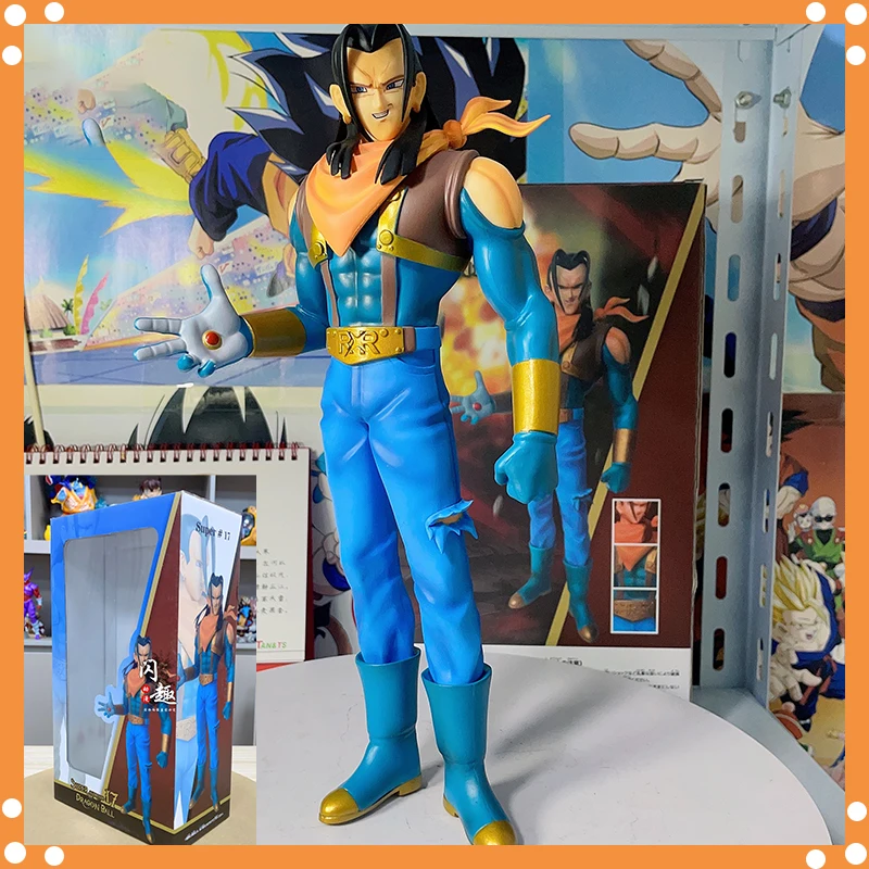 28cm Dragon Ball Android Super 17 Anime Figure PVC Action Figures Collection Model statue Collection Decoration Toys Gifts