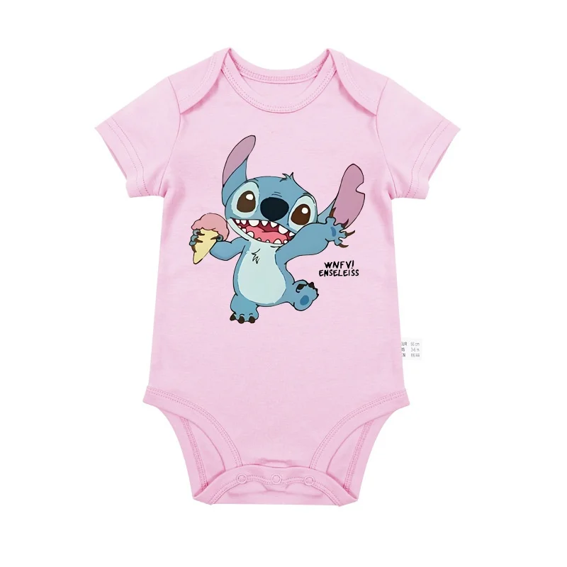 بدلة ديزني ستيتش للأطفال من القطن الكرتوني للأولاد والبنات ملابس صيفية لطيفة للأطفال ملابس أطفال ناعمة ومريحة #2