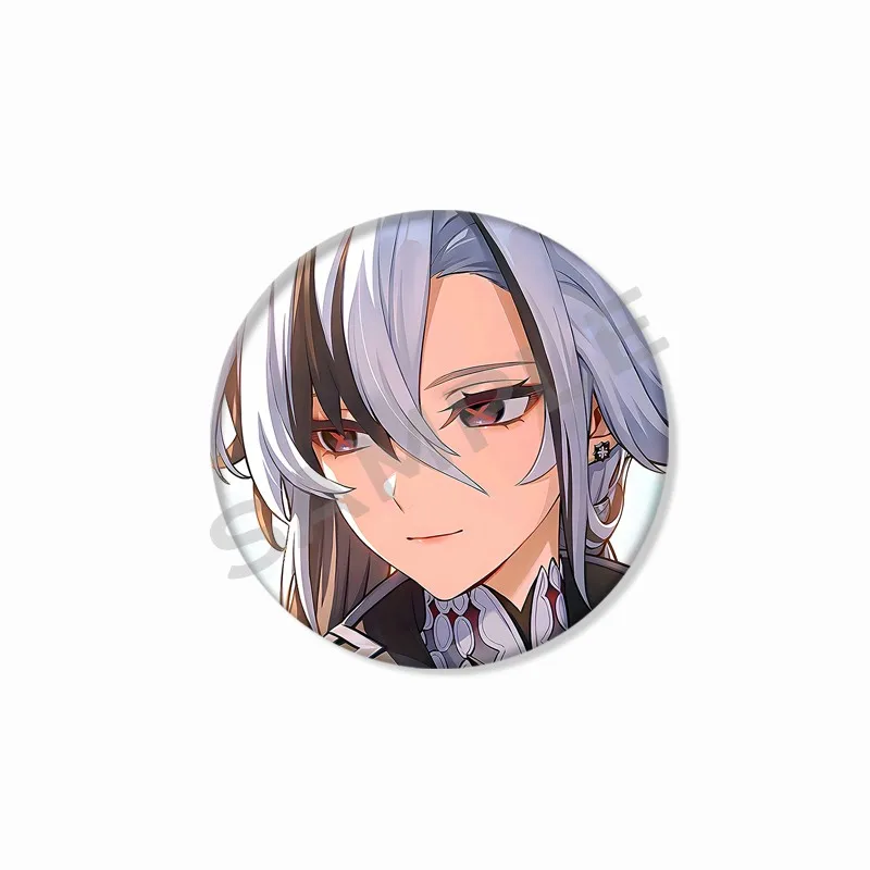 الإبداعية لعبة Genshin تأثير بروش لطيف Arlecchino الشكل التلبيب دبابيس ظهره قميص الملابس والاكسسوارات شارة تحصيل الهدايا #6