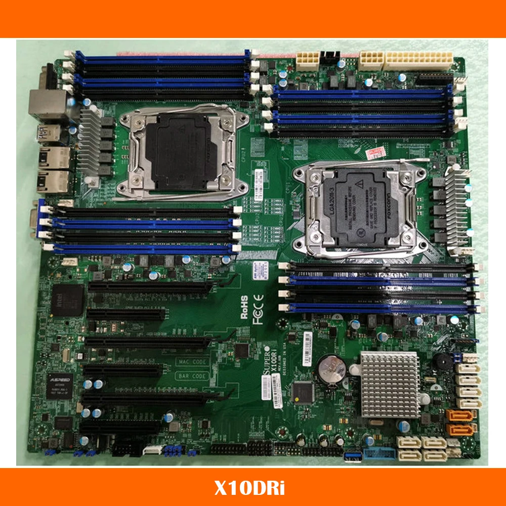 Scheda madre per scheda madre del sistema Supermicro C612 LGA2011 X99 DDR4 X10DRi