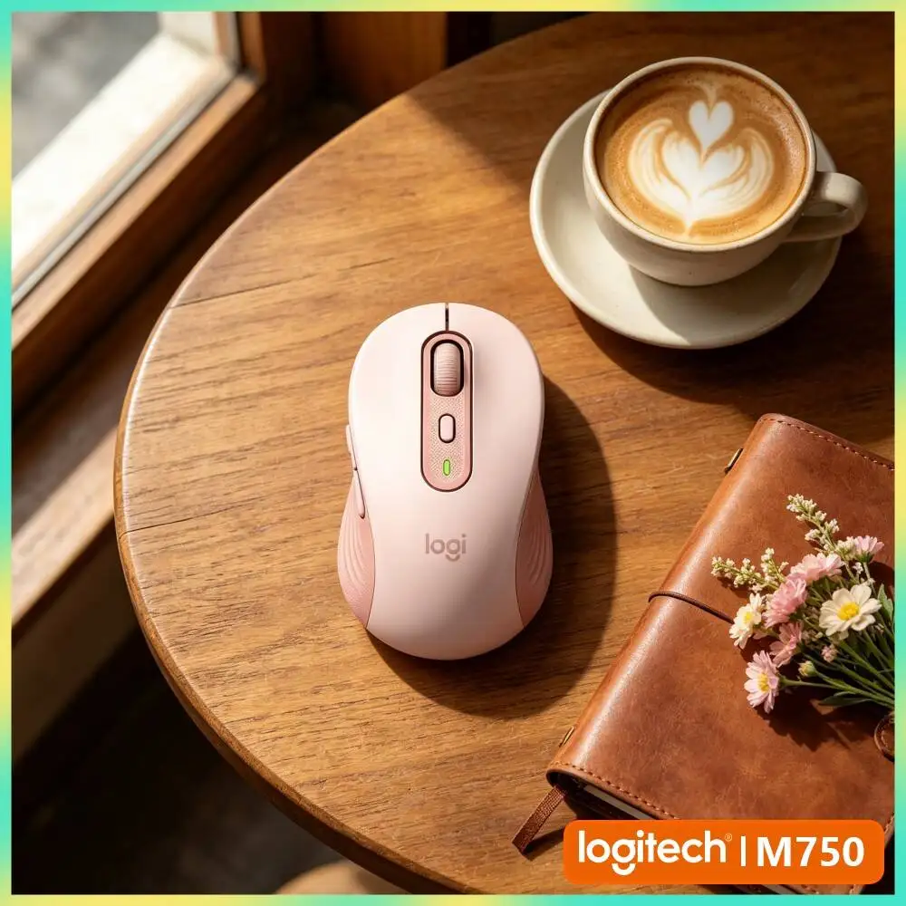 Logitech M650/M650L Signature Mouse - Wireless, SmartWheel Scrolling, Recycled Plastic Components, 24-Month Battery Life