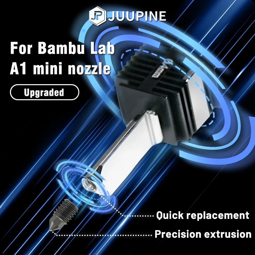مجموعة Hotend لـ Bambu Lab A1 فوهة صغيرة مجموعة نهاية ساخنة 0.2/0.4/0.6/0.8 مللي متر فوهة فولاذية صلبة لجزء الطابعة ثلاثية الأبعاد Bambulab A1 #2