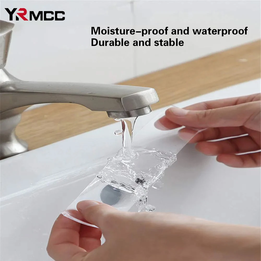 투명 양면 테이프 나노 방수 접착제 홈 인테리어 주방 욕실 세면 용품 장착 벽 스티커