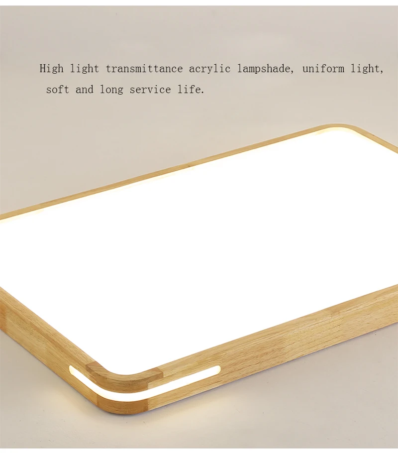 Square Led Ceiling Lamp for Bedroom Lighting Neutral Cool Warm White 2.4G Remote Control Dimming  Led Ceiling Light