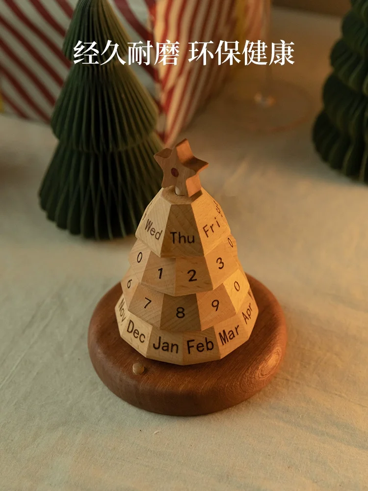 Desk Calendar Desktop High-end New Calendar Creative Decoration Ornament Christmas Gift for Women