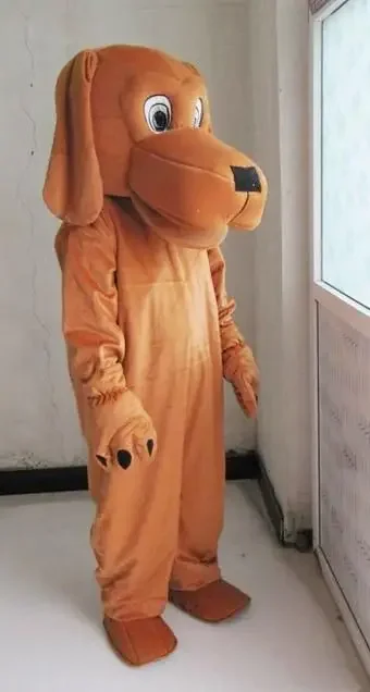 

Новинка 2026 года, милый костюм талисмана коричневой собаки для взрослых, нарядное платье на день рождения, костюмы для косплея на Хэллоуин, одежда на Рождество