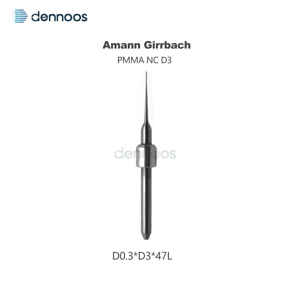Amann Girrbach Dentalfräser D3 Schaft 47mm Länge für PMMA/Lithiumdisilikat/Metall Dental-Labor Fräswerkzeug Fresa – Detail 1